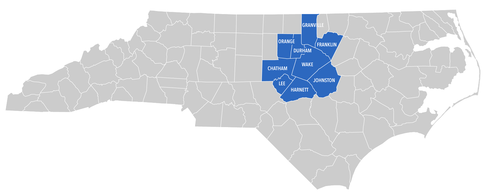 north carolina counties homes for sale