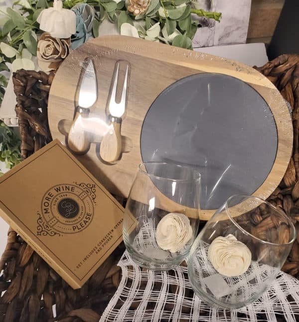 Wine and Cheese Basket